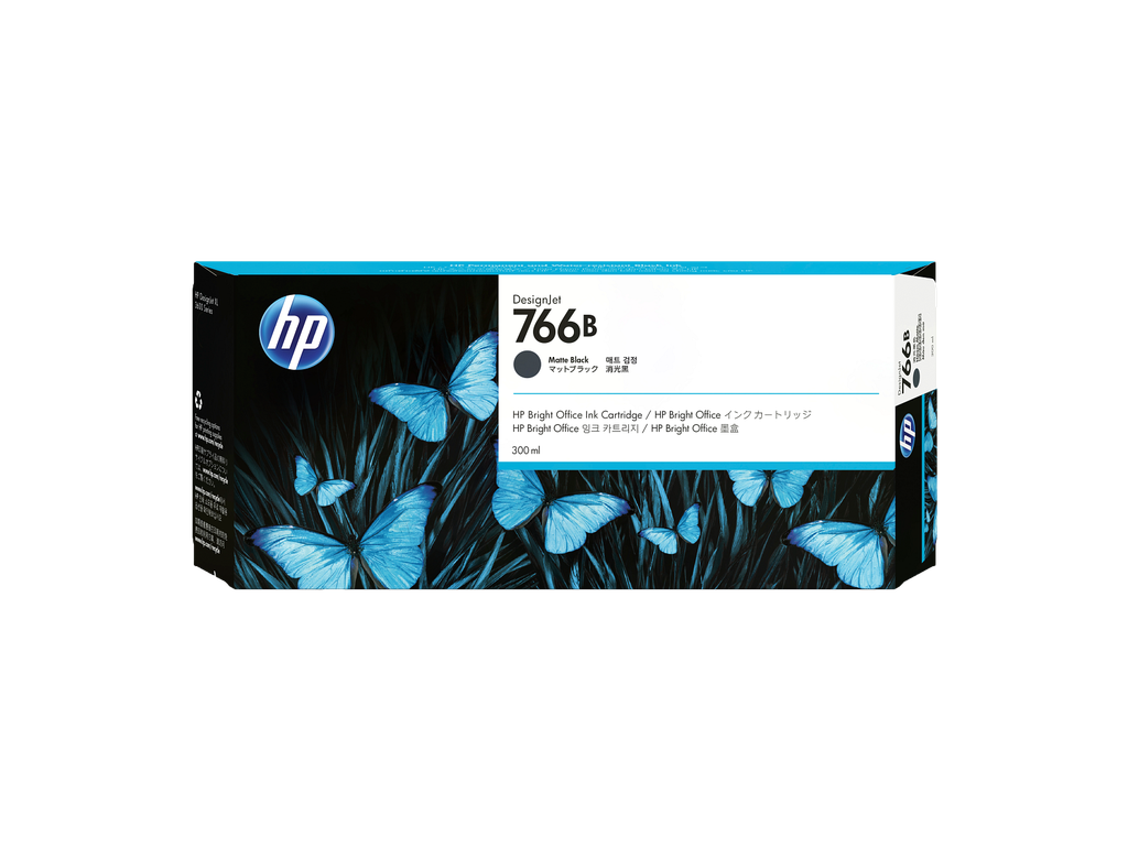 HP 766B 300-ml Matte Black DesignJet Ink Cartridge