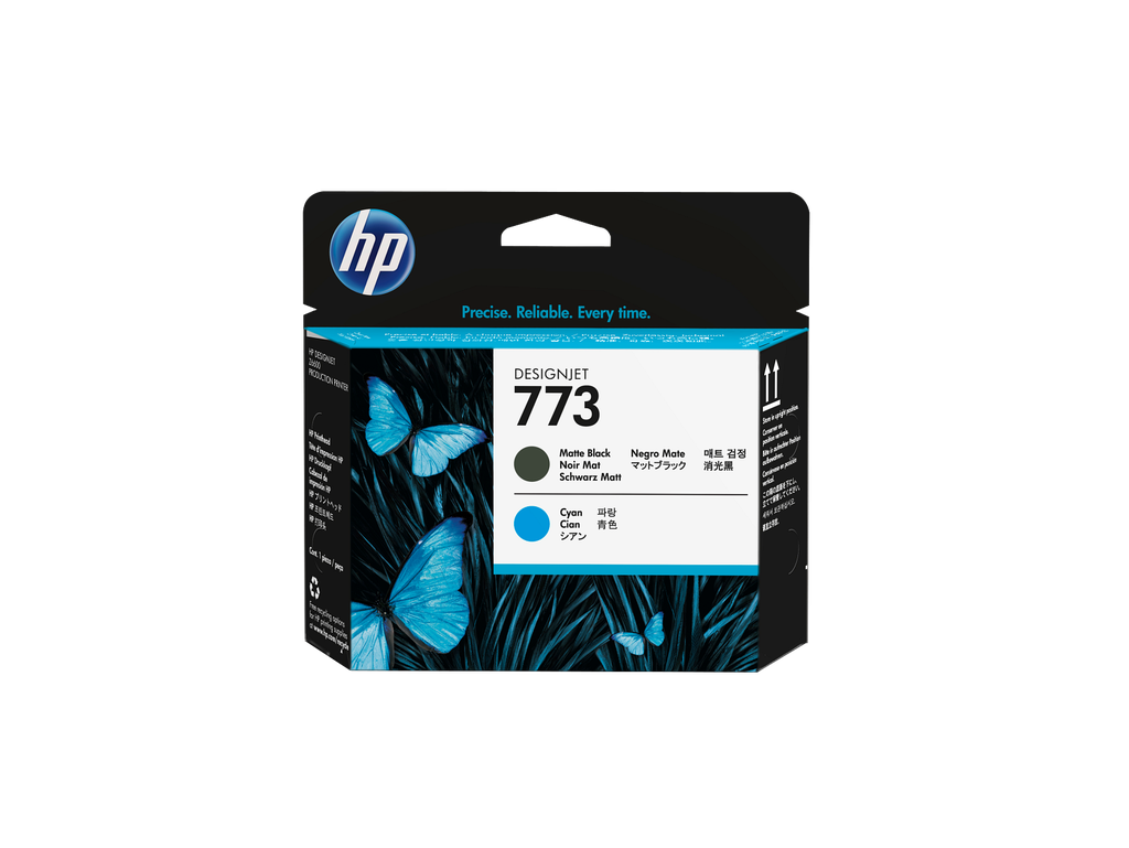 HP 773 Matte Black/Cyan DesignJet Printhead