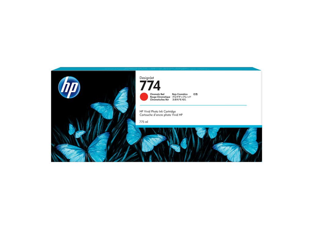 HP 774 775-ml Chromatic Red DesignJet Ink Cartridge