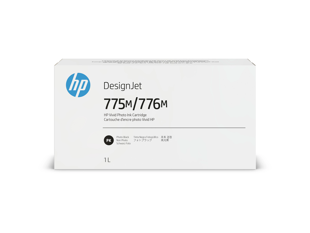HP 775M/776M 1-liter Photo Black Ink Cartridge