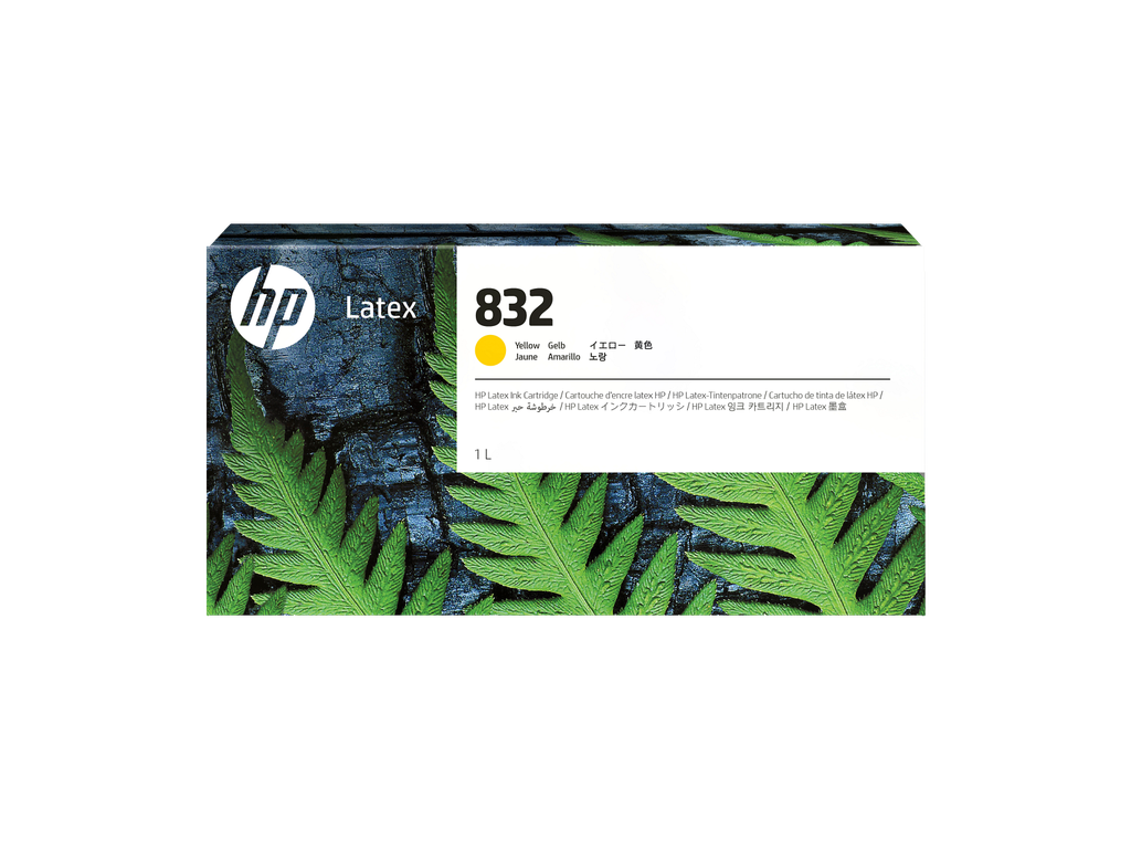 HP 832 1-liter Yellow Latex Ink Cartridge