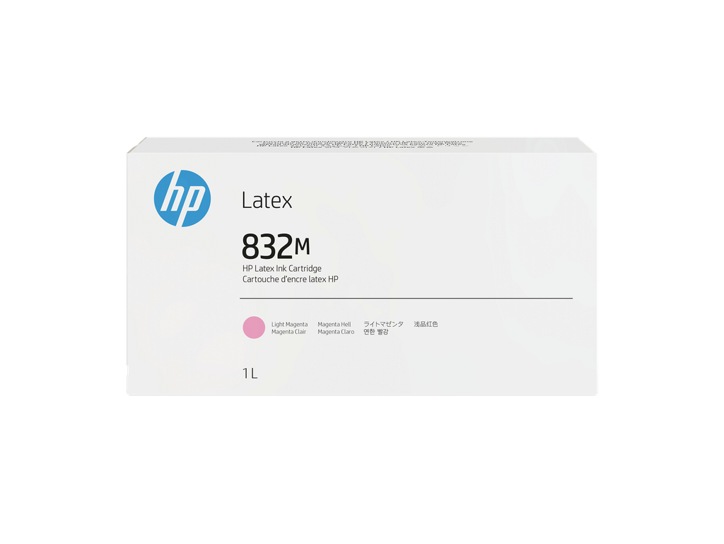 HP 832M 1-liter Magenta Latex Ink Cartridge