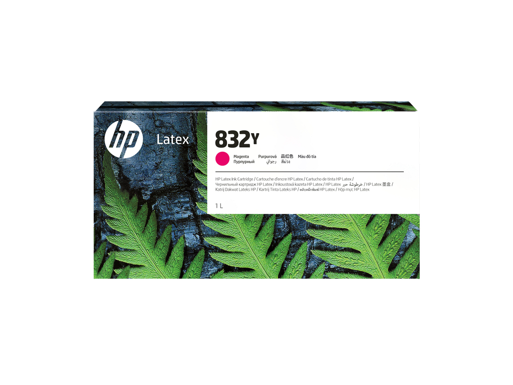 HP 832Y 1-liter Magenta Latex Ink Cartridge