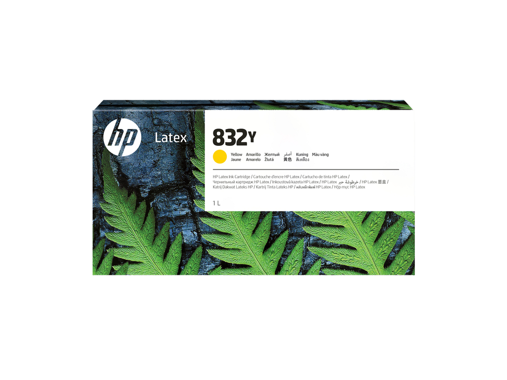 HP 832Y 1-liter Yellow Latex Ink Cartridge