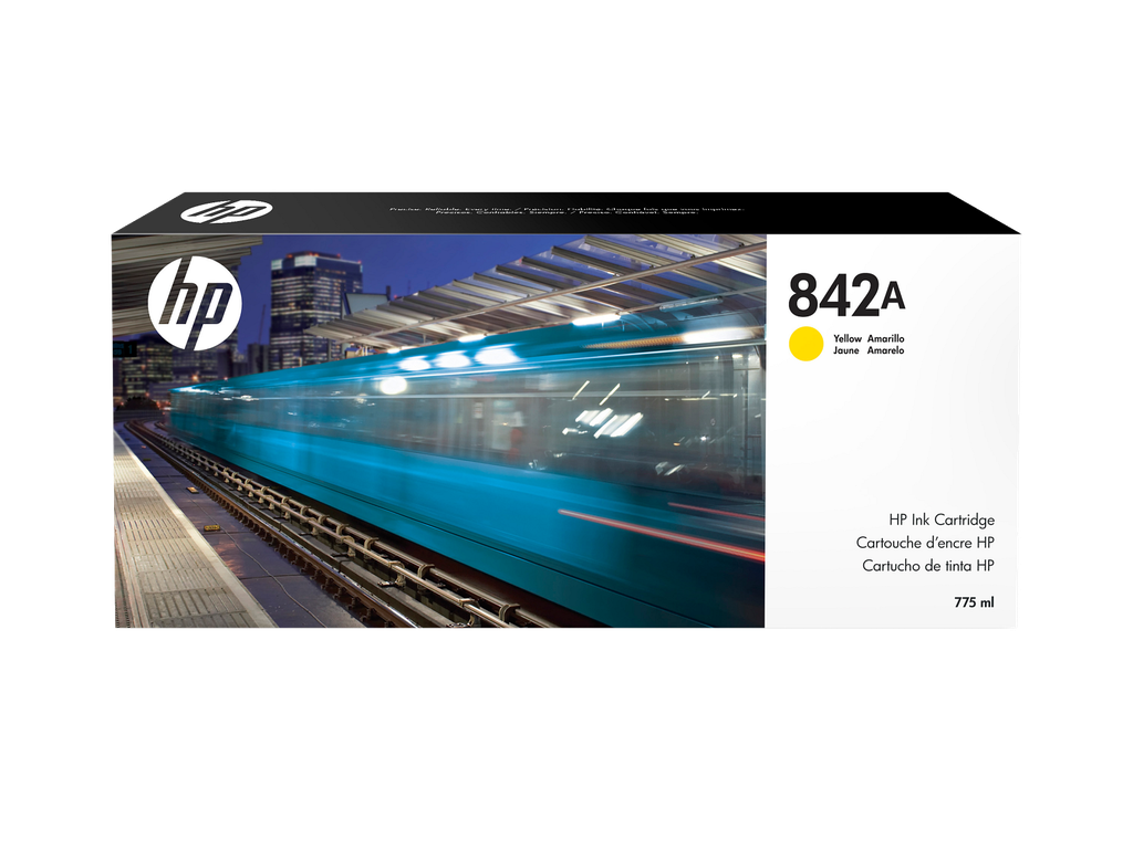HP 842A 775-ml Yellow PageWide XL Ink Cartridge