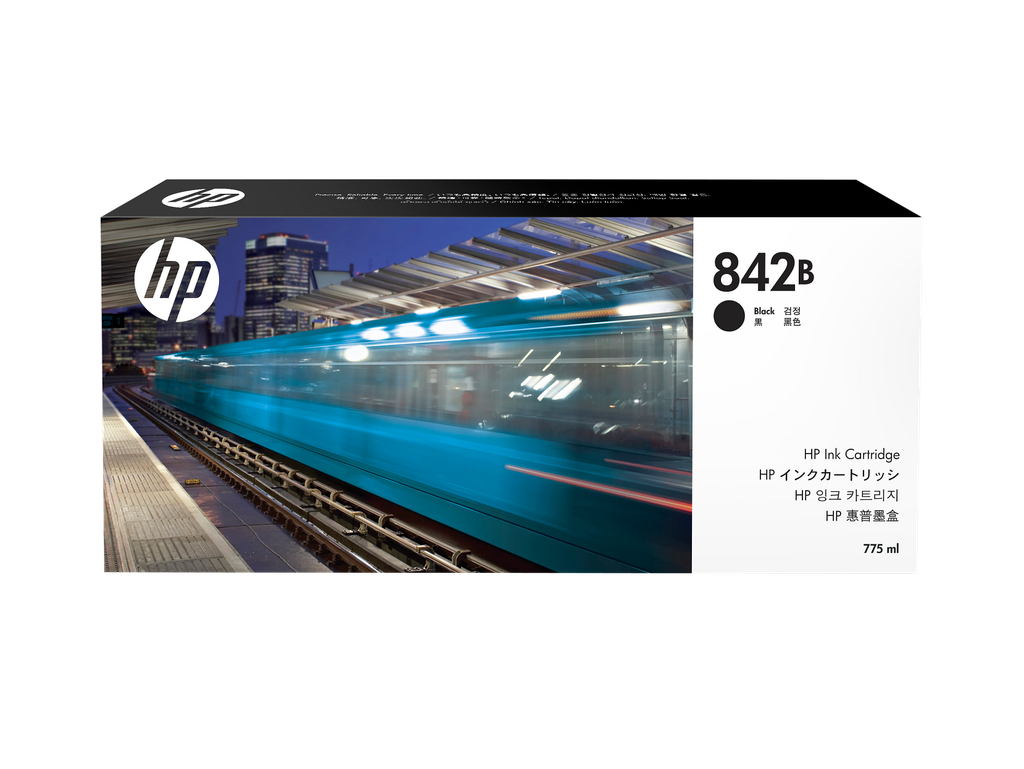 HP 842B 775-ml Black PageWide XL Ink Cartridge