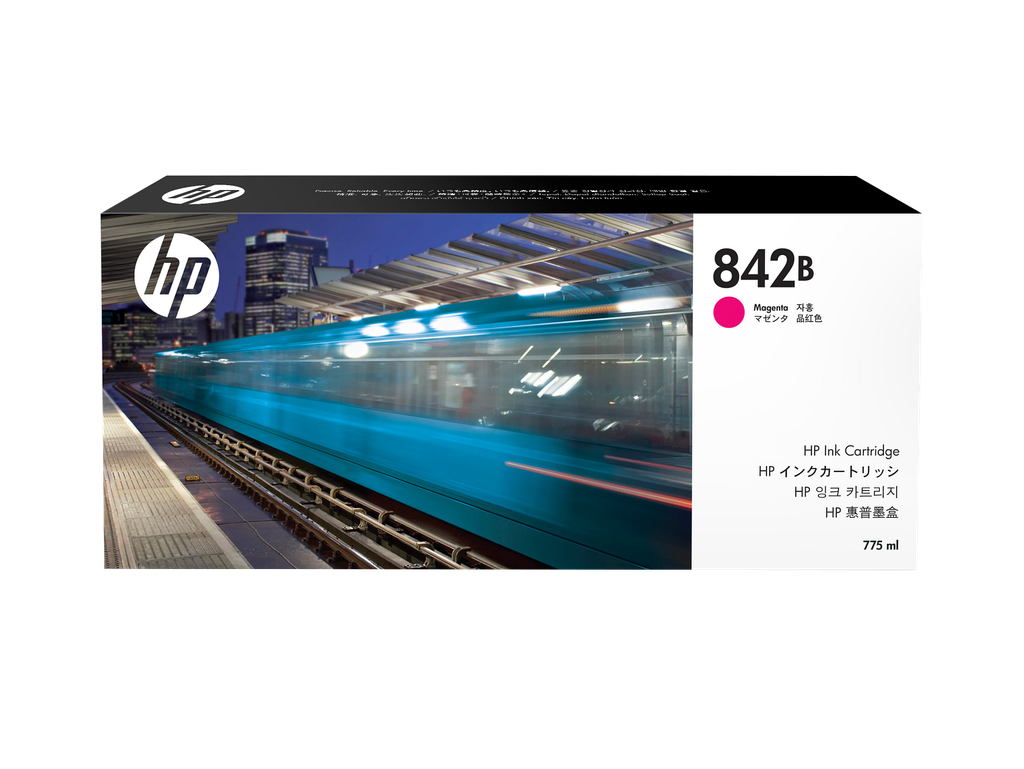 HP 842B 775-ml Magenta PageWide XL Ink Cartridge