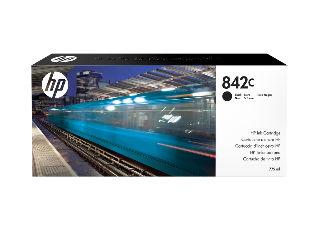 HP 842C 775-ml Black PageWide XL Ink Cartridge