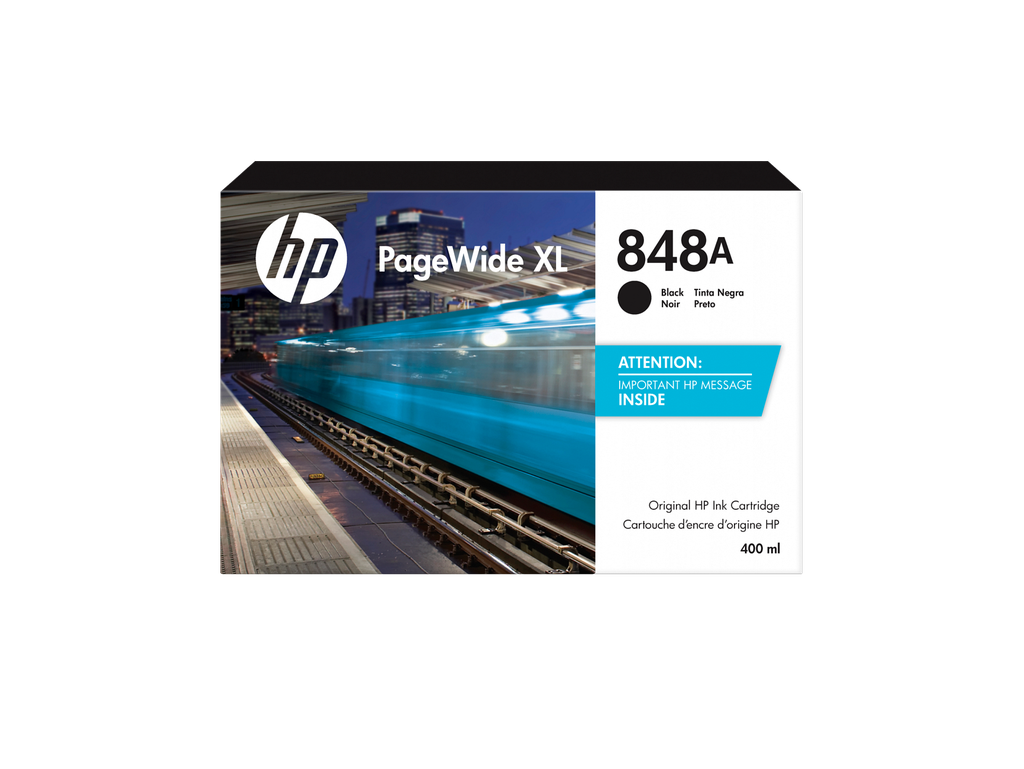 HP 848A 400-ml Black PageWide XL Ink Cartridge