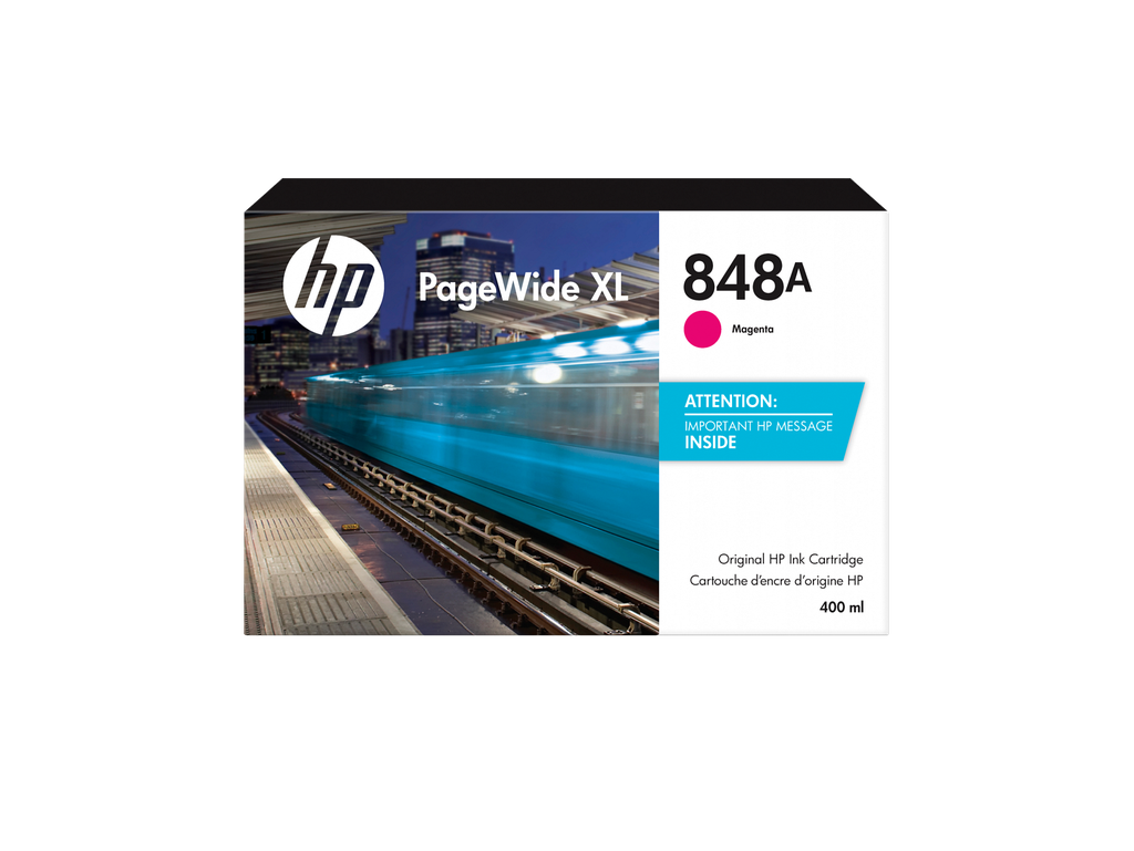 HP 848A 400-ml Magenta PageWide XL Ink Cartridge