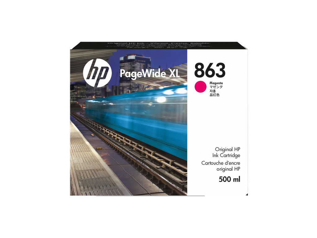 HP 863 500-ml Magenta PageWide XL Ink Cartridge