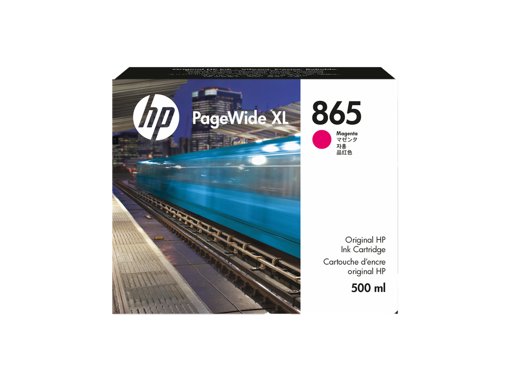 HP 865 500-ml Magenta PageWide XL Ink Cartridge