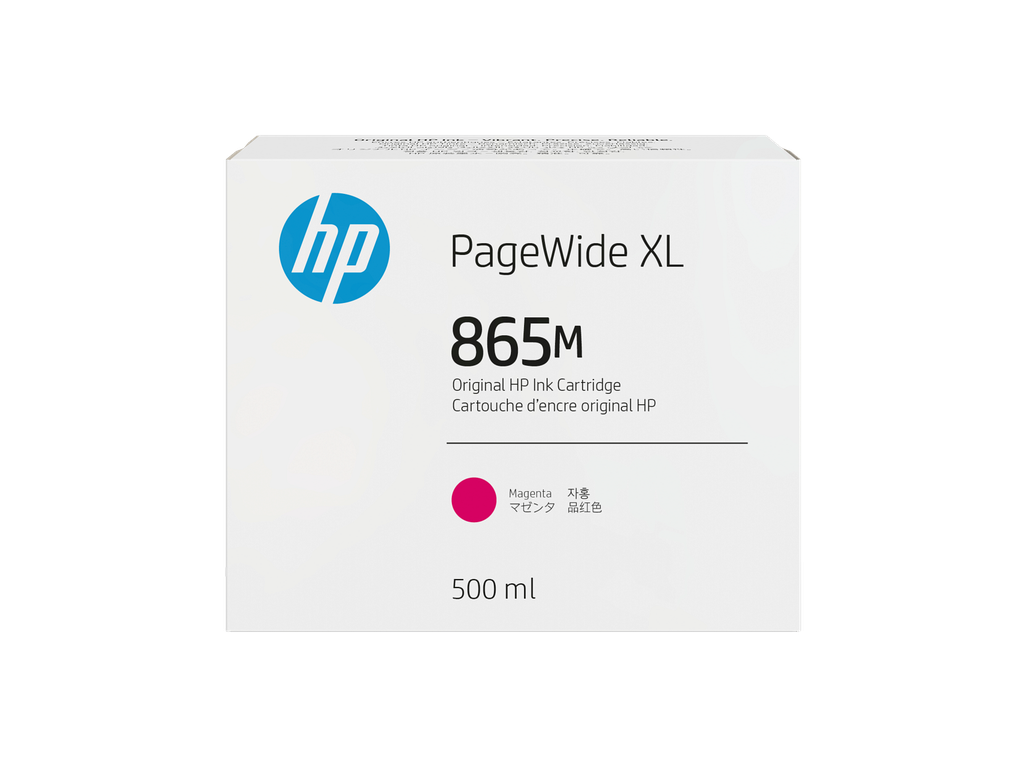 HP 865M 500-ml Magenta PageWide XL Ink Cartridge