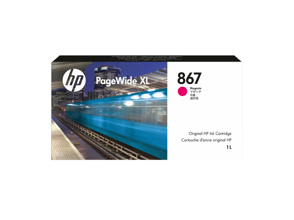 HP 867 1-liter Magenta PageWide XL Ink Cartridge