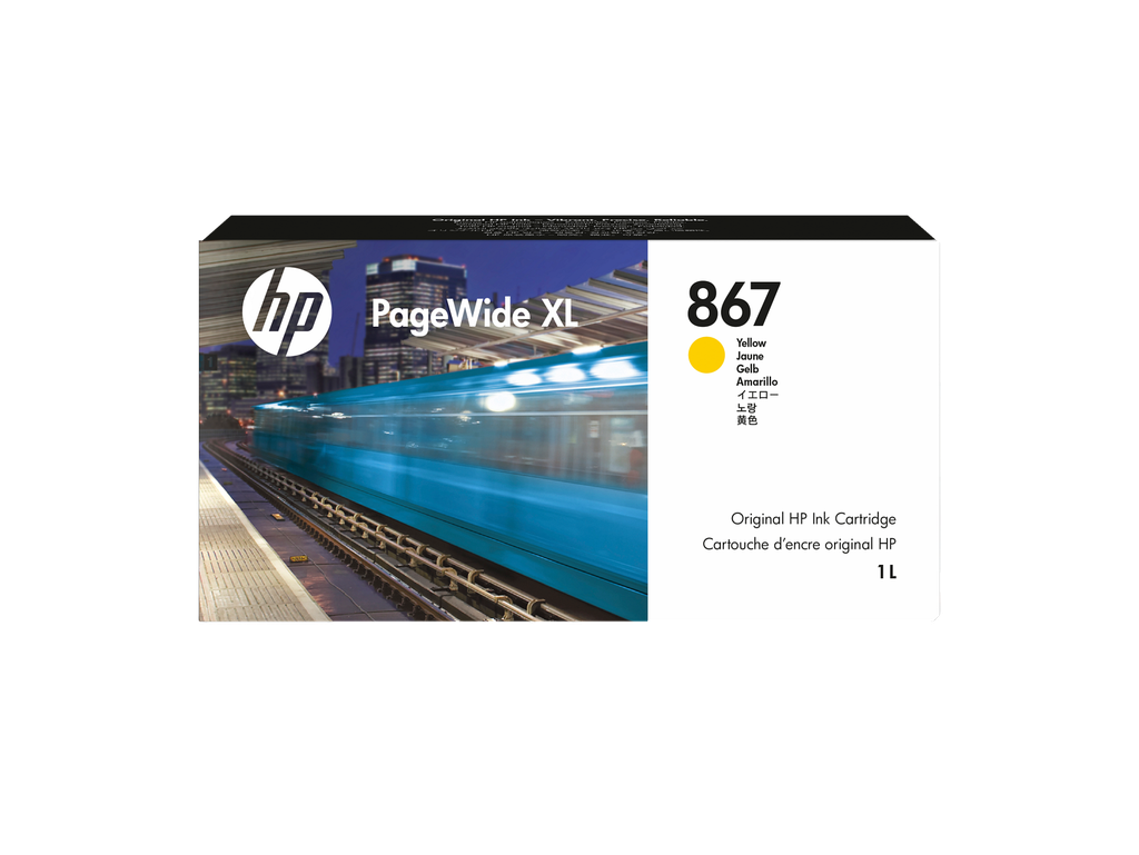 HP 867 1-liter Yellow PageWide XL Ink Cartridge