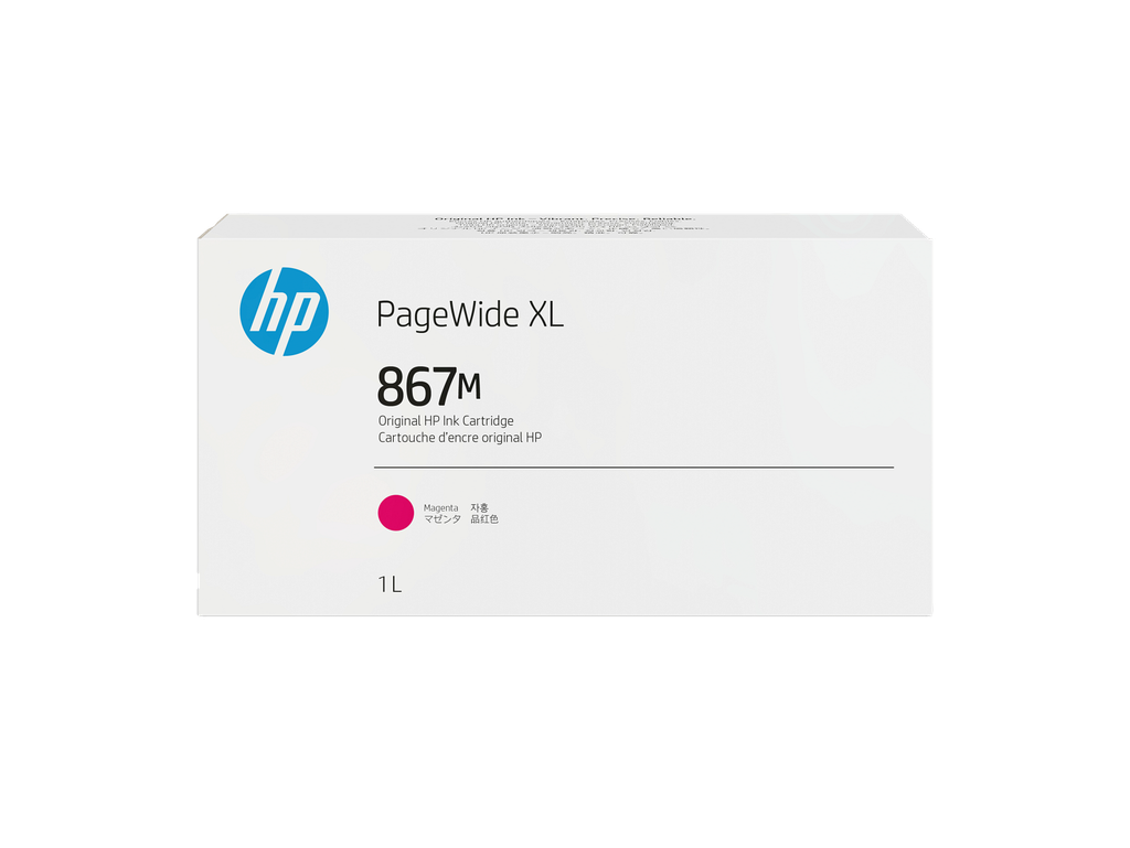 HP 867M 1-liter Magenta PageWide XL Ink Cartridge