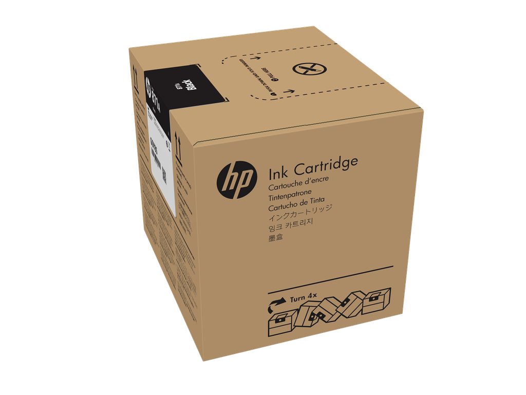 HP 871A 3-liter Black Latex Ink Cartridge