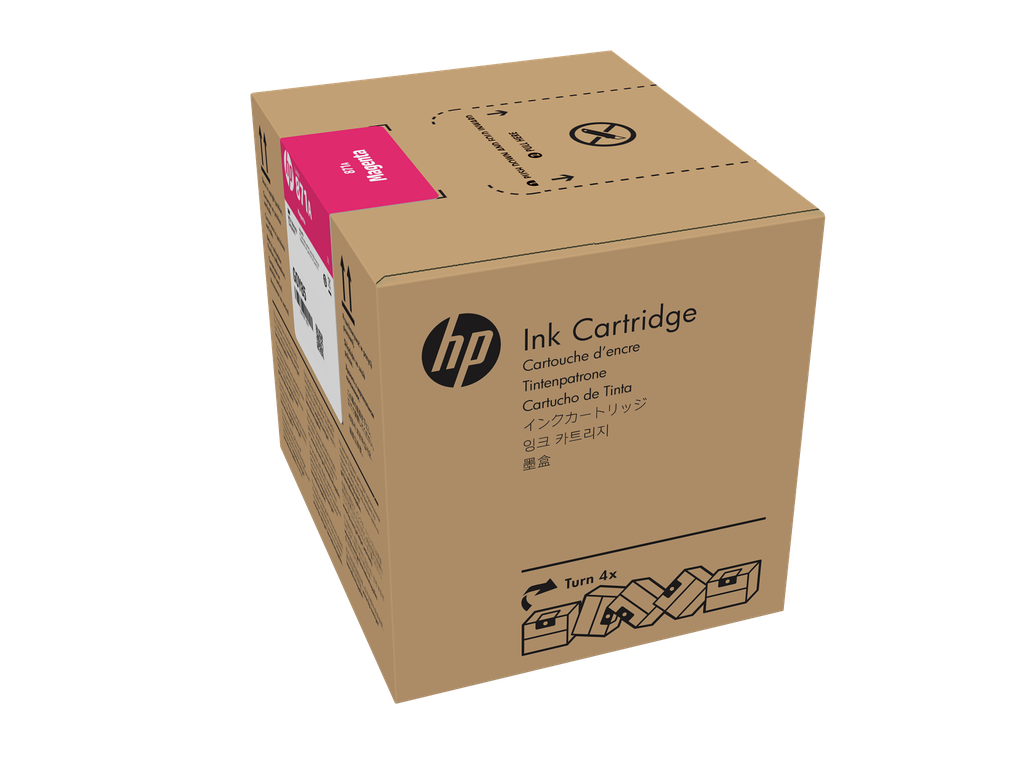 HP 871C 3-liter Magenta Latex Ink Cartridge