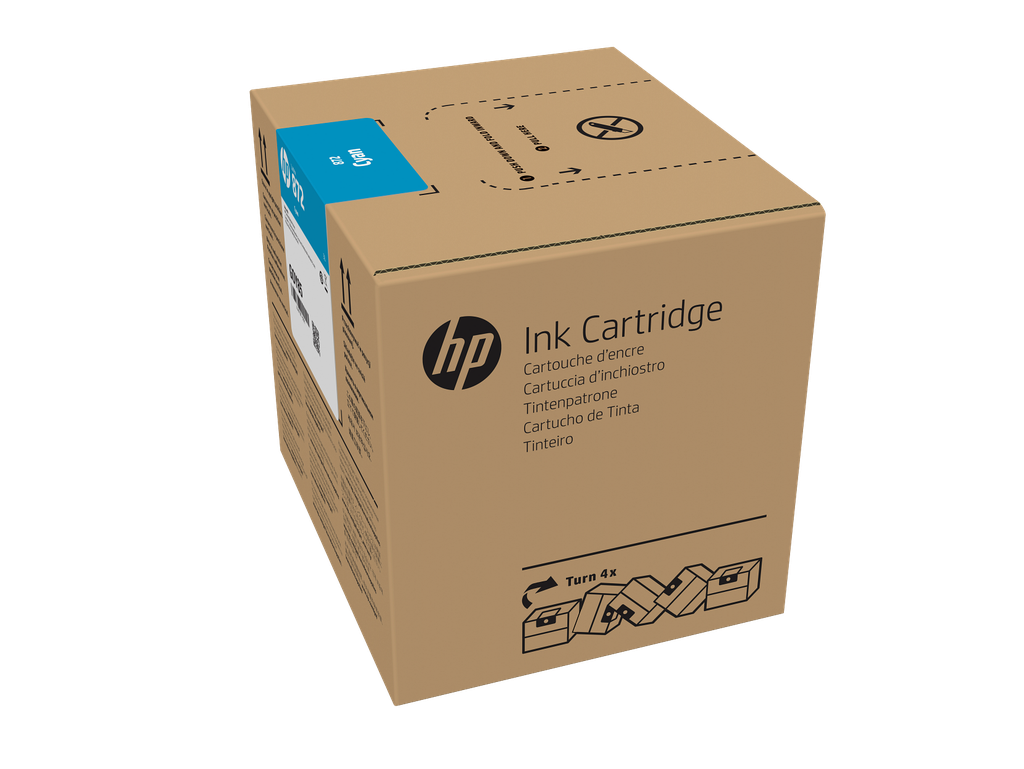 HP 872 3-liter Cyan Latex Ink Cartridge