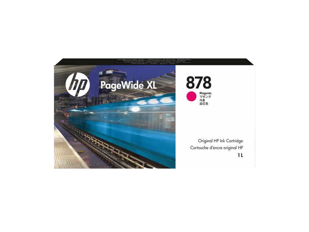 HP 878 1-liter Magenta PageWide XL Ink Cartridge