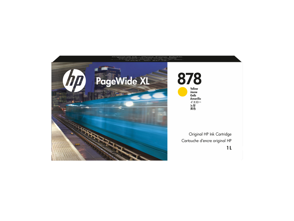 HP 878 1-liter Yellow PageWide XL Ink Cartridge