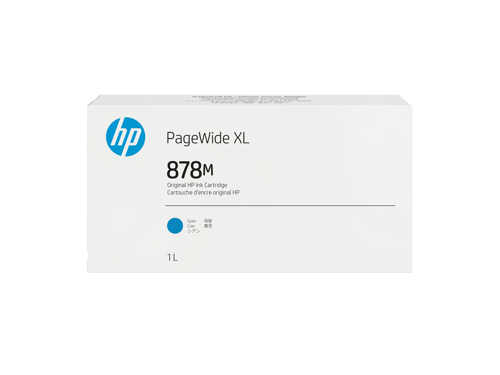 HP 878M 1-liter Cyan PageWide XL Ink Cartridge