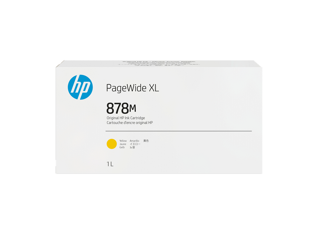 HP 878M 1-liter Yellow PageWide XL Ink Cartridge