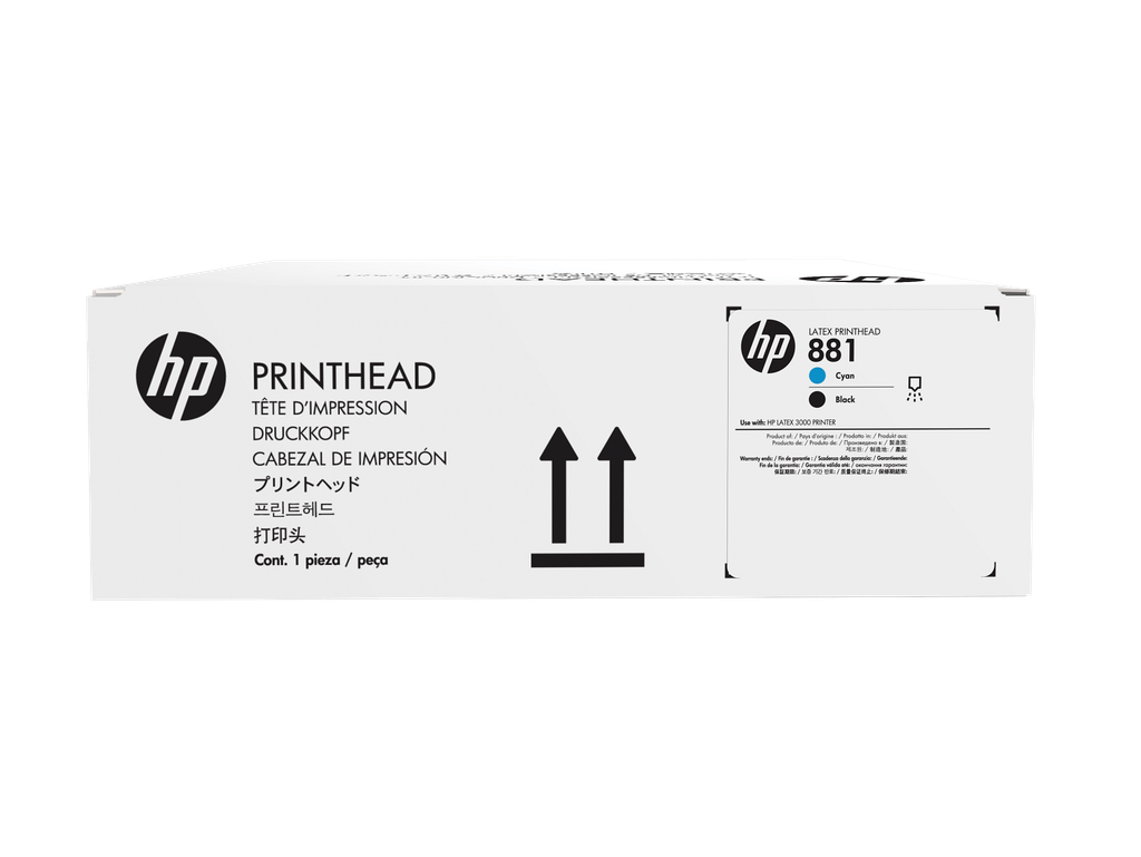 HP 881 Cyan/Black Latex Printhead