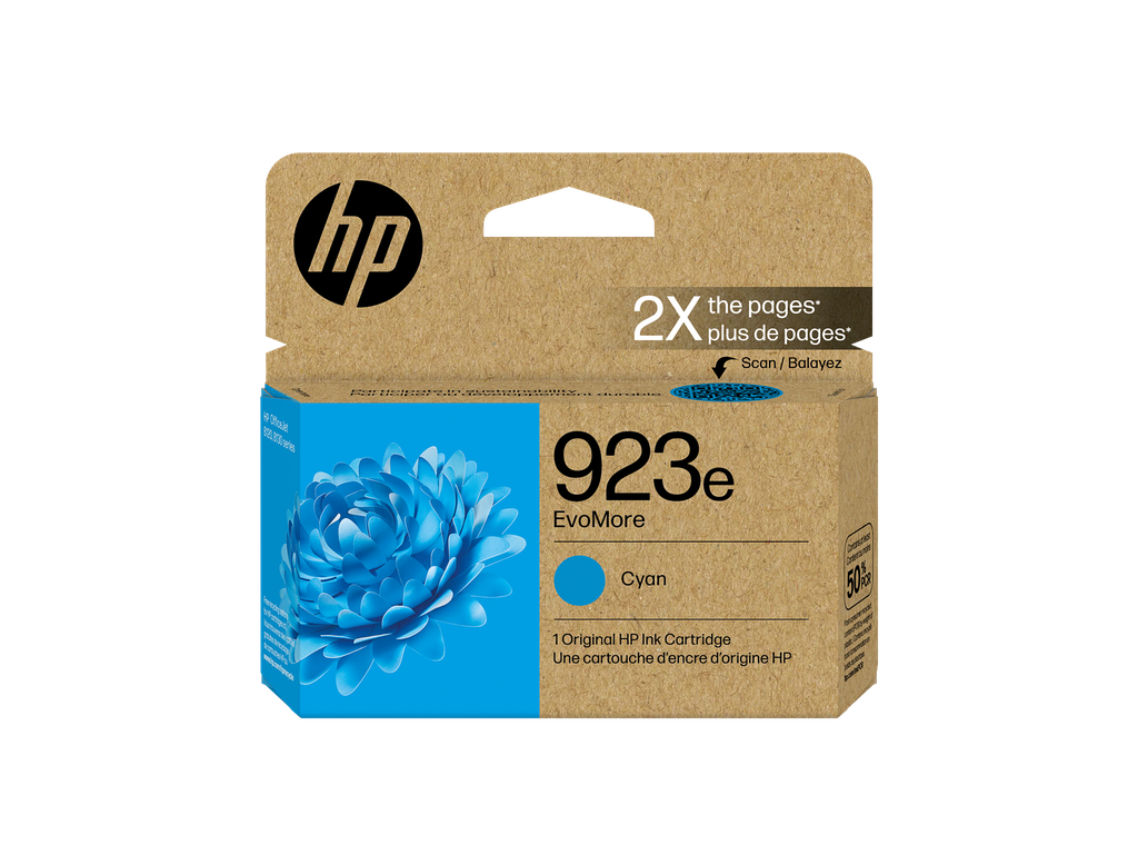 HP 923e EvoMore Cyan Original Ink Cartridge