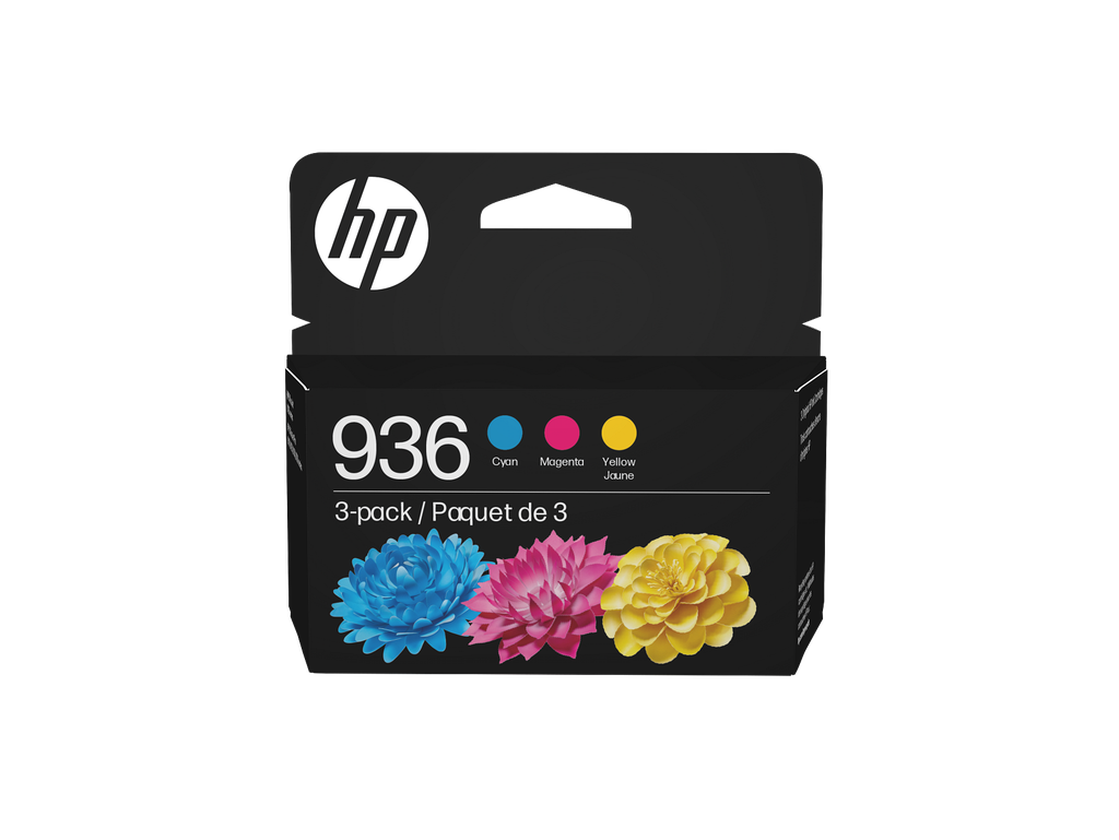HP 936 CMY Original Ink Cartridge 3-Pack