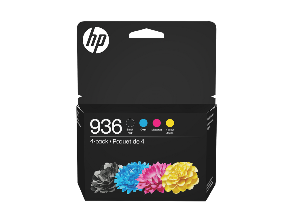 HP 936 CMYK Original Ink Cartridge 4-Pack