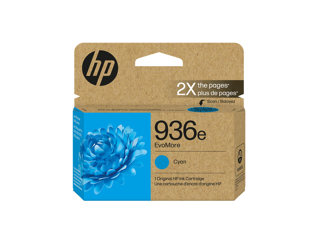 HP 936e EvoMore Cyan Original Ink Cartridge