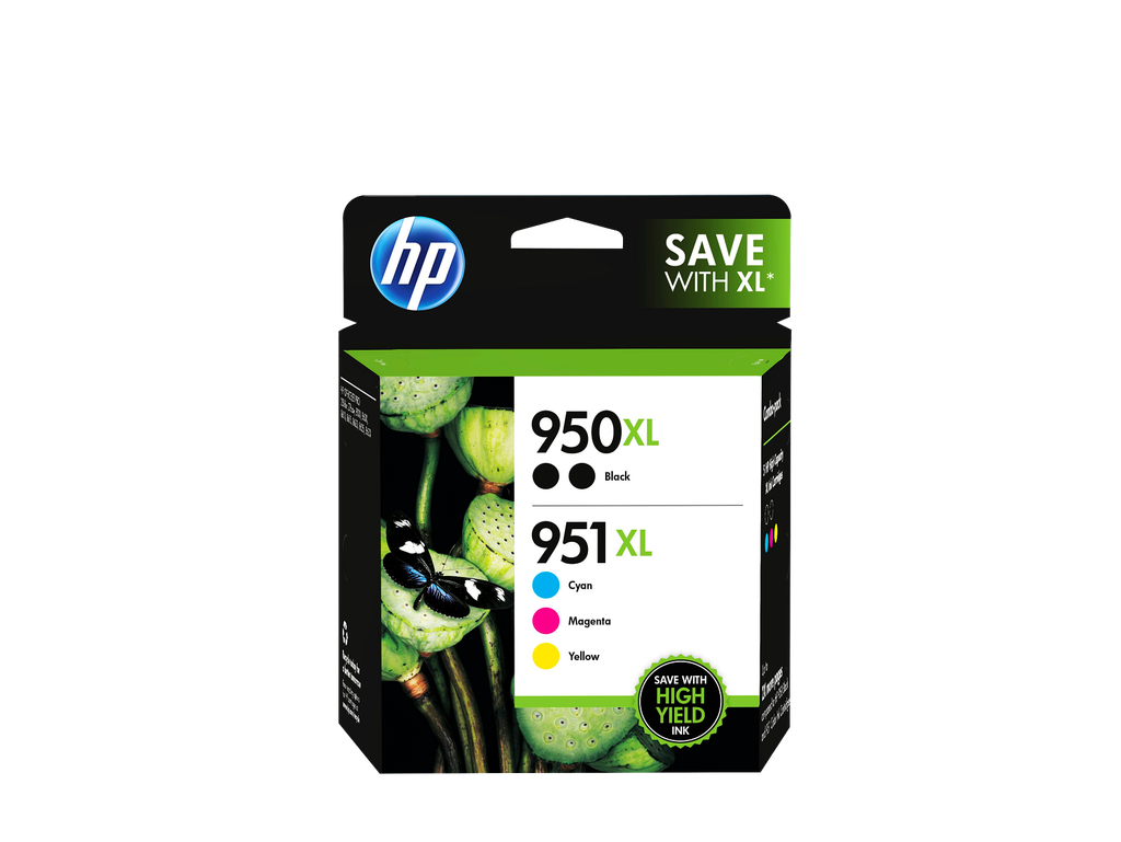 HP 950XL Black(2)/951XL Cyan(1)/Magenta(1)/Yellow(1) 5-pack Original Inks