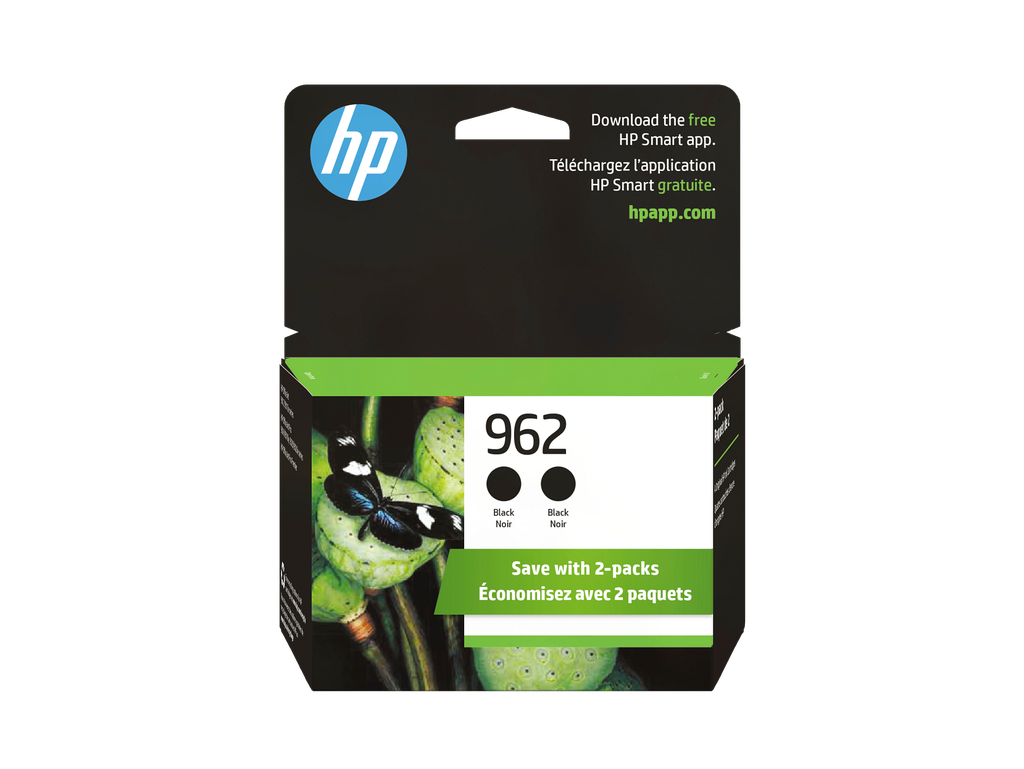 HP 962 2-pack Black Original Ink Cartridges