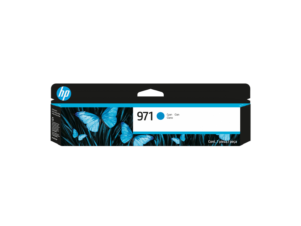 HP 971 Cyan Original Ink Cartridge