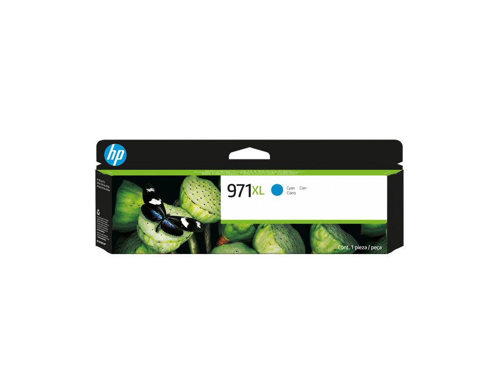 HP 971XL High Yield Cyan Original Ink Cartridge