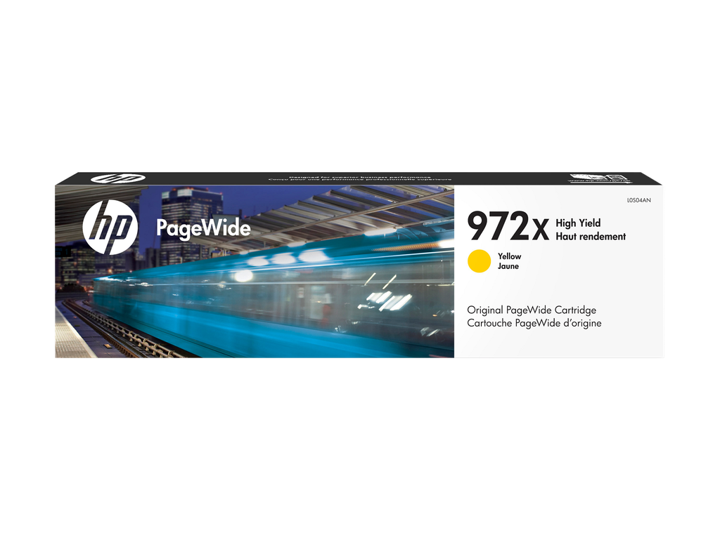 HP 972X High Yield Yellow Original PageWide Cartridge