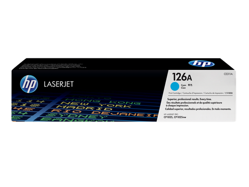 [CE311A] HP 126A Cyan Original LaserJet Toner Cartridge