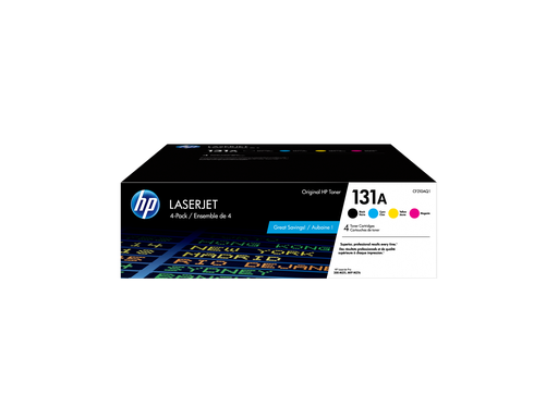 [CF210AQ1] HP 131A 4-pack Black/Cyan/Magenta/Yellow Original LaserJet Toner Cartridges