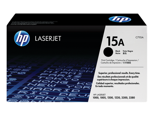 [C7115A] HP 15A Black Original LaserJet Toner Cartridge