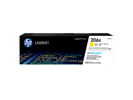 [W2112X] HP 206X High Yield Yellow Original LaserJet Toner Cartridge