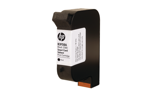 [B3F58A] HP 2580 Blk Solvent Smrt Card Print Cartridge
