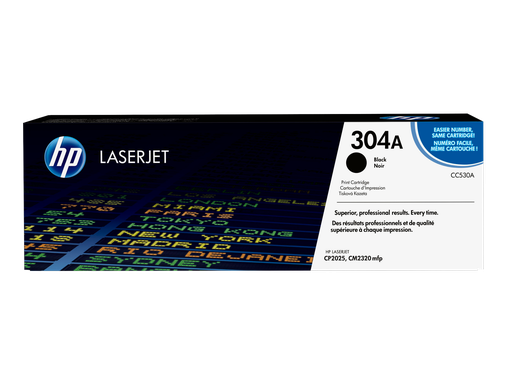 [CC530A] HP 304A Black Original LaserJet Toner Cartridge