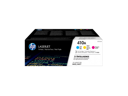 [CF251AM] HP 410A 3-pack Cyan/Magenta/Yellow Original LaserJet Toner Cartridges
