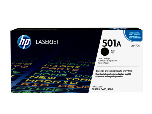 [Q6470A] HP 501A Black Original LaserJet Toner Cartridge