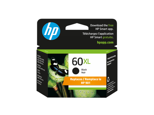 [CC641WN] HP 60XL High Yield Black Original Ink Cartridge