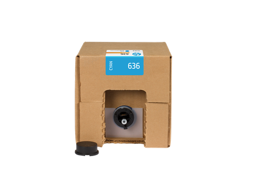 [2LL58A] HP 636 3-liter Cyan Stitch Dye Sublimation Ink Cartridge