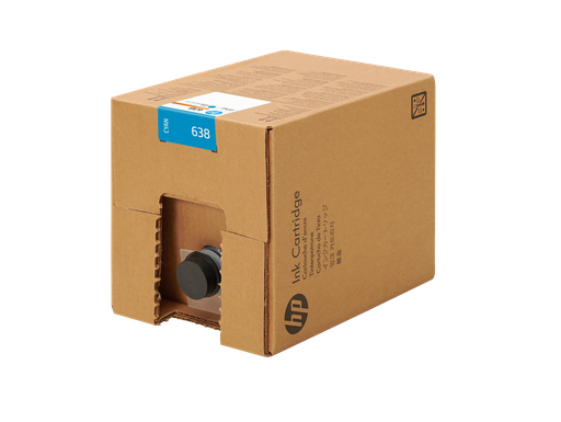 [4UV64A] HP 638 10-liter Cyan Stitch Dye Sublimation Ink Cartridge