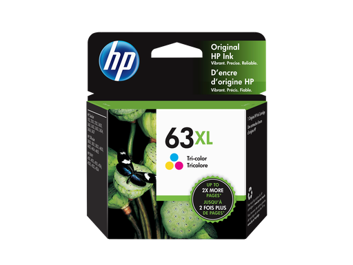 [F6U63AN] HP 63XL High Yield Tri-color Original Ink Cartridge
