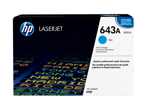 [Q5951A] HP 643A Cyan Original LaserJet Toner Cartridge